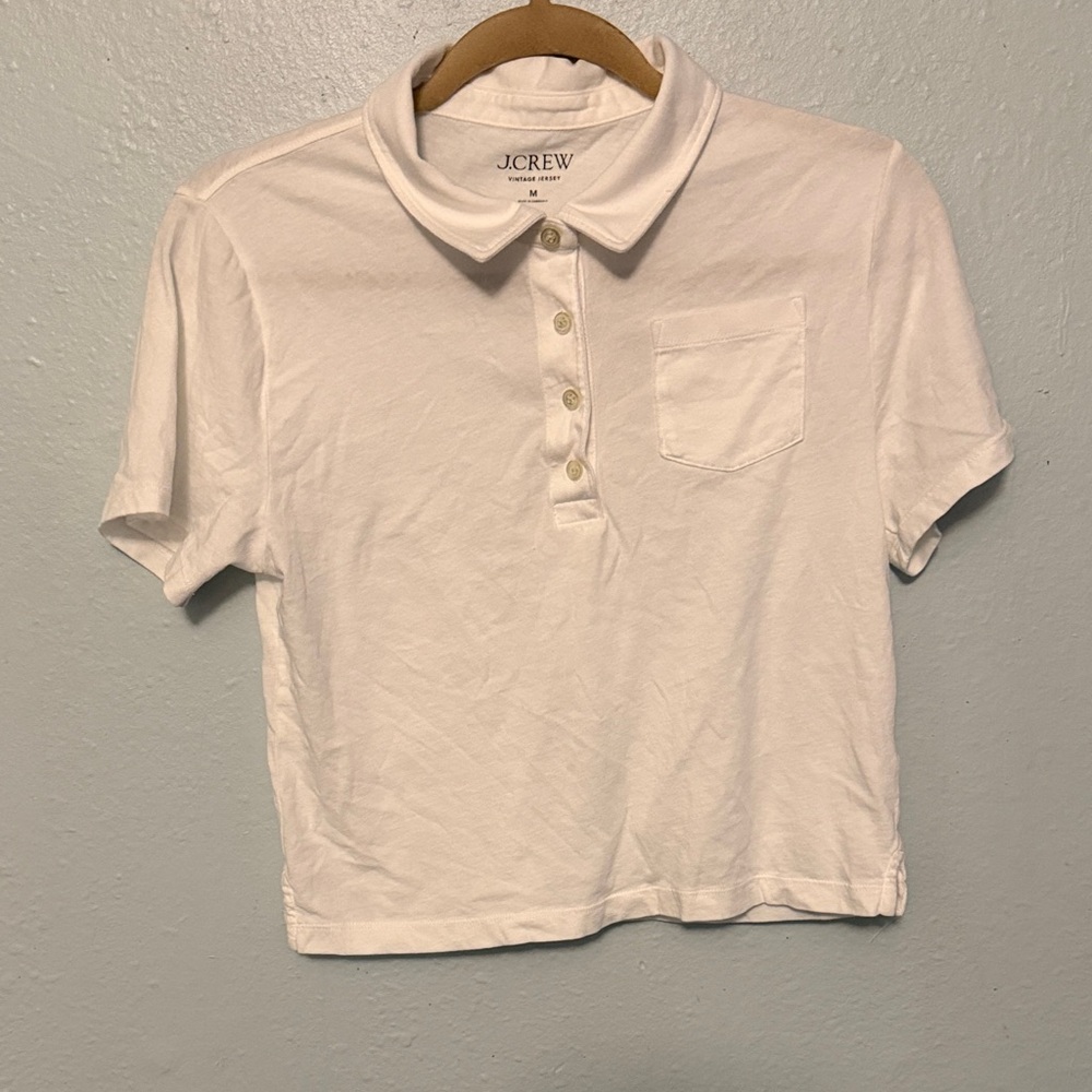 J. Crew Crisp White Collared Shirt